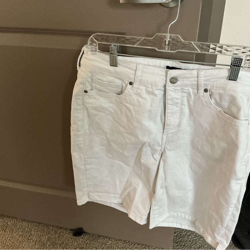 NYDJ White Denim Jean Shorts